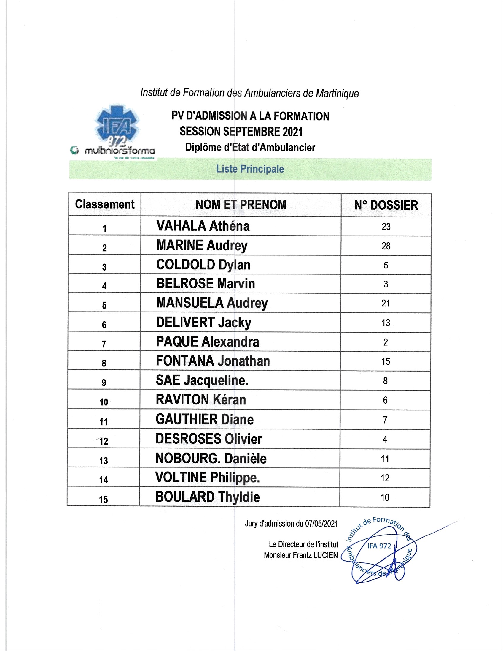 LISTE ADMISSION AMBULANCIER SEPTEMBRE 2021 2022_Page_1